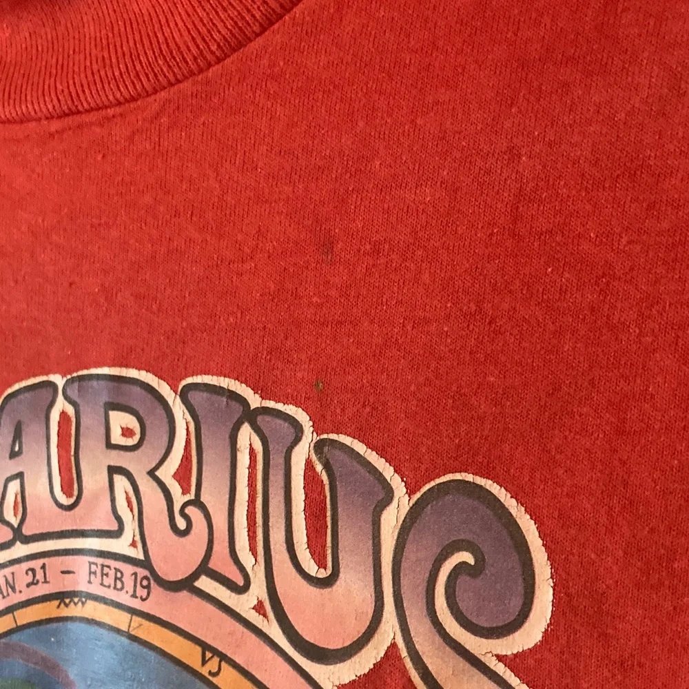 Vintage 1982 Aquarius Zodiac Graphic Tee – Screen Stars Best USA - Picture 5 of 8